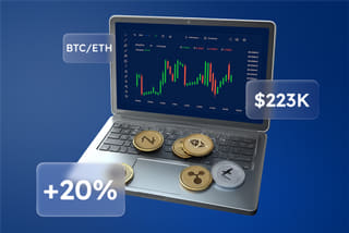 Technology visualisation of an AI automated trading system on Syntek AI